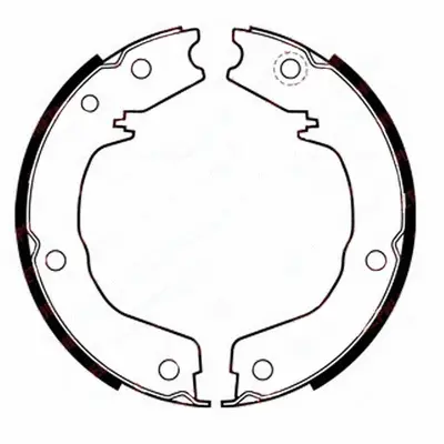 Brake Shoe Set, parking brake (FT0087)