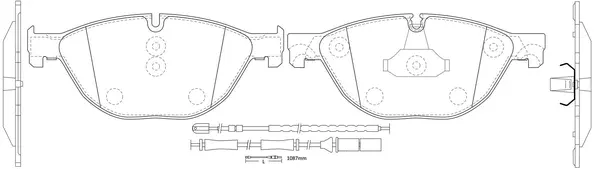 Brake Pad Set, disc brake (FP1409E)