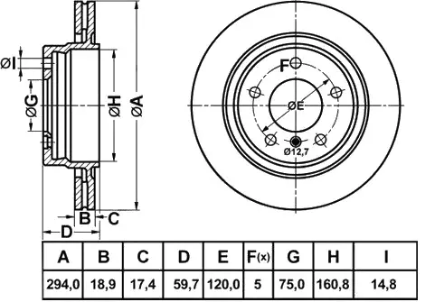 Brake Disc (FR1035V)