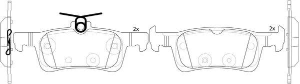 Brake Pad Set, disc brake (FP1890)