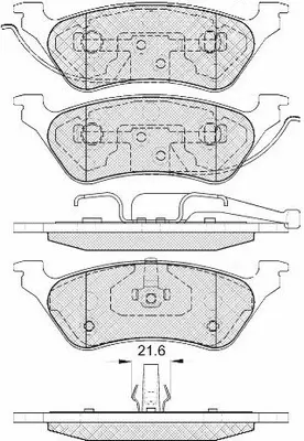 Brake Pad Set, disc brake (FP0858)