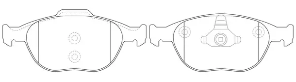 Brake Pad Set, disc brake (FP0970)