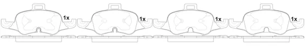 Brake Pad Set, disc brake (FP1876)
