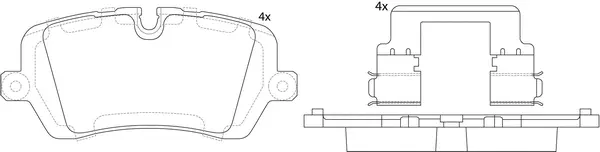 Brake Pad Set, disc brake (FP1692)