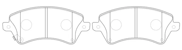 Brake Pad Set, disc brake (FP1215)