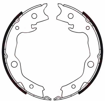 Brake Shoe Set, parking brake (FT0082)