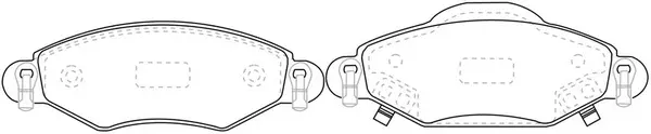 Brake Pad Set, disc brake (FP0025)