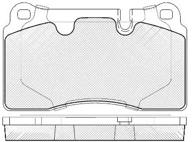 Brake Pad Set, disc brake (FP1263)