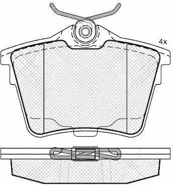 Brake Pad Set, disc brake (FP1486)