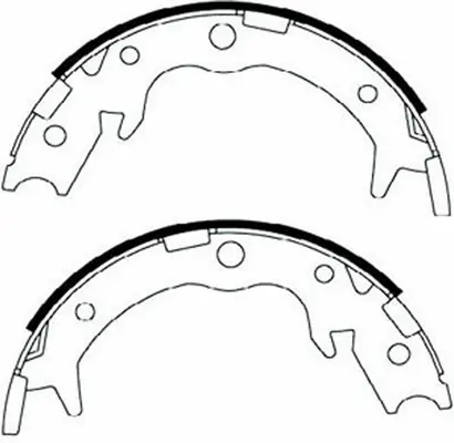 Brake Shoe Set, parking brake (FT8056)