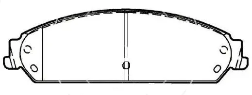 Brake Pad Set, disc brake (FP1058)