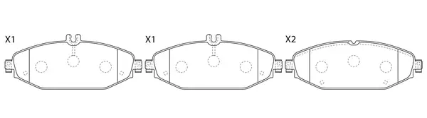 Brake Pad Set, disc brake (FP1794E)
