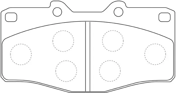 Brake Pad Set, disc brake (FP0410)