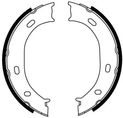 Brake Shoe Set, parking brake (FT1058)