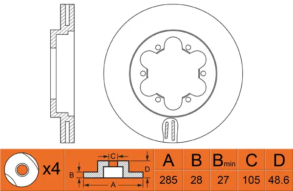 Brake Disc (FR0441V)
