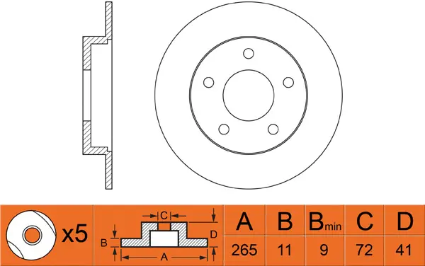 Brake Disc (FR0479)
