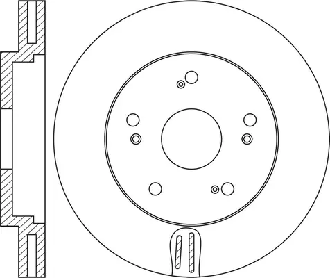Brake Disc (FR0354V)