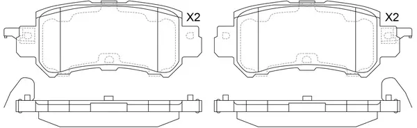 Brake Pad Set, disc brake (FP1624)