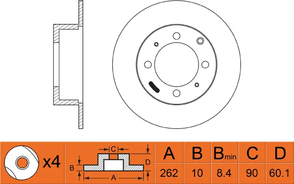 Brake Disc (FR0270)