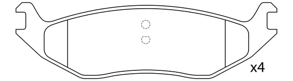 Brake Pad Set, disc brake (FP0967)