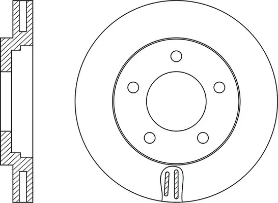 Brake Disc (FR0583V)