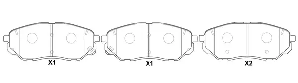 Brake Pad Set, disc brake (FP1962)