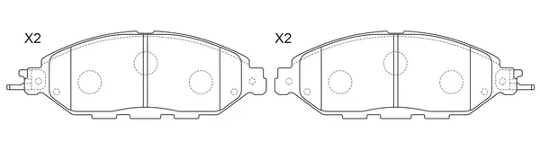 Brake Pad Set, disc brake (FP1649)