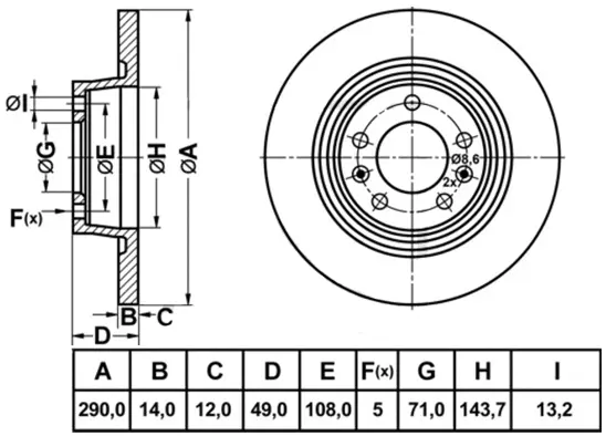 Brake Disc (FR0977)