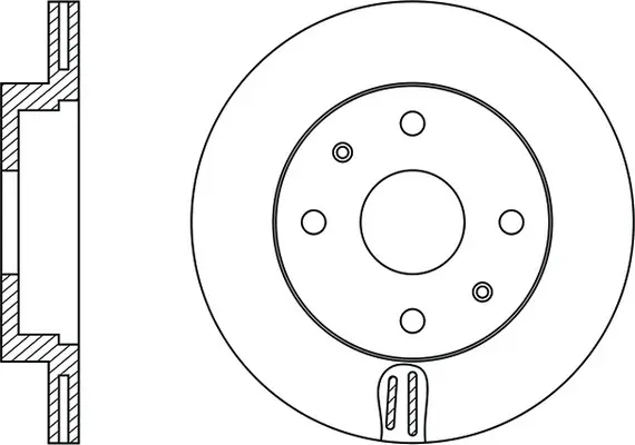 Brake Disc (FR0586V)