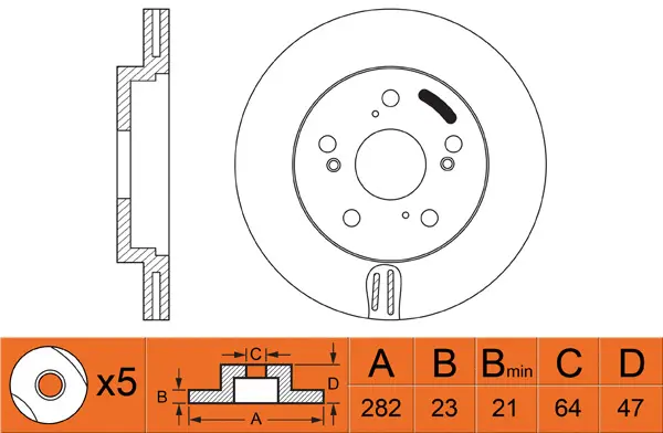 Brake Disc (FR0330V)