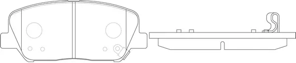 Brake Pad Set, disc brake (FP1412)