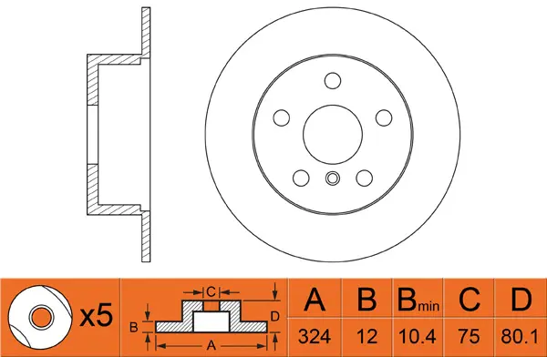 Brake Disc (FR0267)