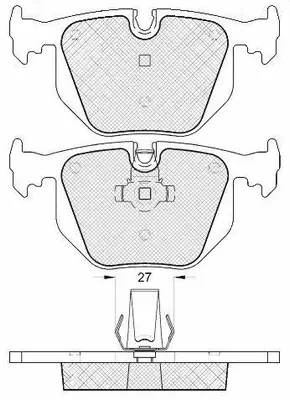 Brake Pad Set, disc brake (FP0548)