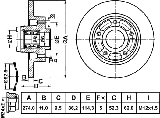 Brake Disc (FR1008H)