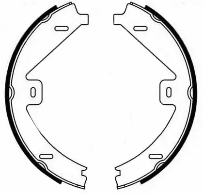 Brake Shoe Set, parking brake (FT0969)
