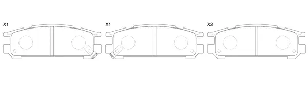 Brake Pad Set, disc brake (FP0471)