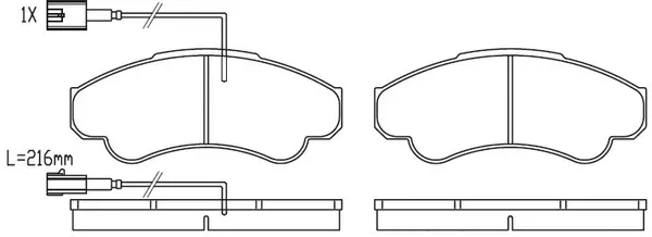 Brake Pad Set, disc brake (FP2323E)