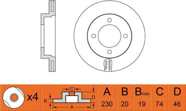 Brake Disc (FR0446V)
