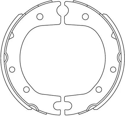 Brake Shoe Set, parking brake (FT0735)