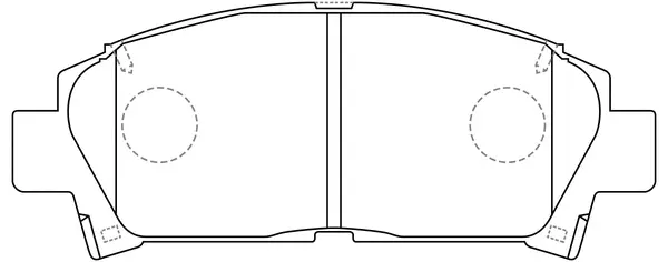 Brake Pad Set, disc brake (FP0582)
