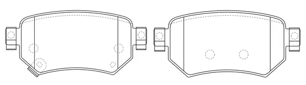 Brake Pad Set, disc brake (FP1874)