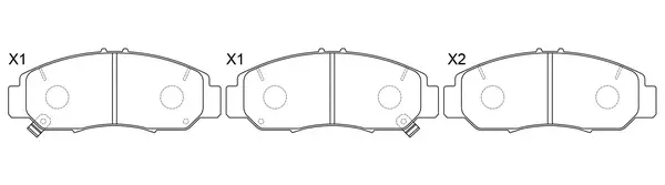 Brake Pad Set, disc brake (FP0787)
