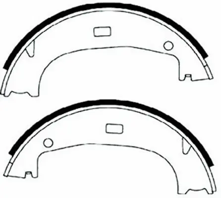 Brake Shoe Set, parking brake (FT2040)