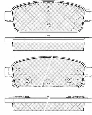 Brake Pad Set, disc brake (FP1468)