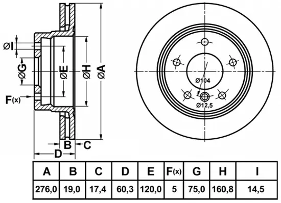 Brake Disc (FR1090V)