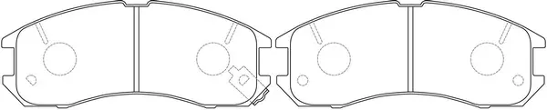 Brake Pad Set, disc brake (FP0399)