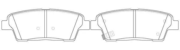 Brake Pad Set, disc brake (FP1551)