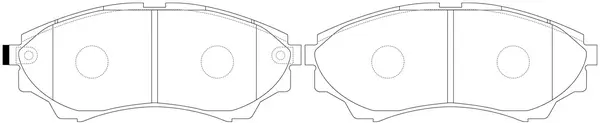 Brake Pad Set, disc brake (FP1574)