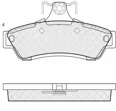 Brake Pad Set, disc brake (FP1048)