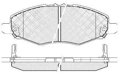 Brake Pad Set, disc brake (FP1076)
